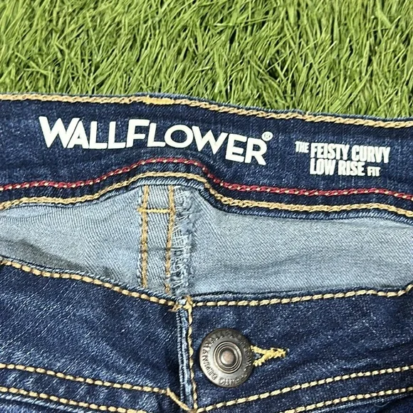 Wallflower Women's The Fiesty Curvy Low Rise Fit Jeans Size 13 - Picture 8 of 10